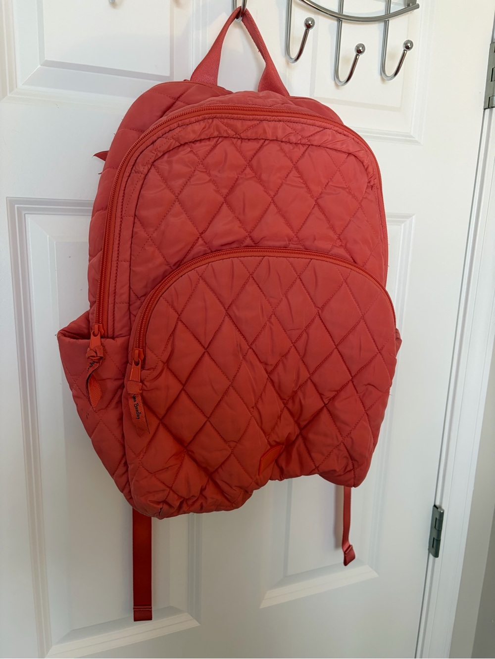 Vera Bradley Ultralight Essential Large Quilted Backpack Floral & Blush Sienna